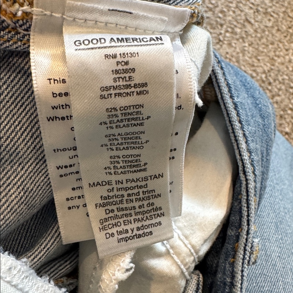 Good American denim midi skirt - Picture 4 of 5